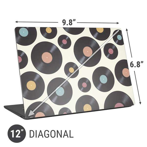 Colorful Records Universal Laptop 12in (9.8 x 6.8in) Skin